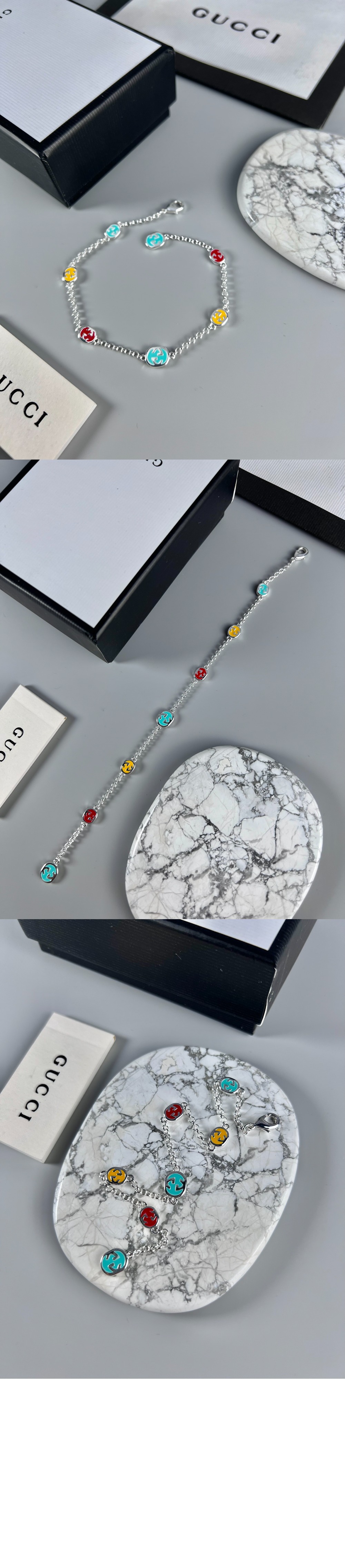 미러급레플리카사이트 | 명품레플리카 전문 쇼핑몰  | A퀄리티 - 멀티컬러 에나멜 인터로킹 G 팔찌 728951 &gt; 구찌