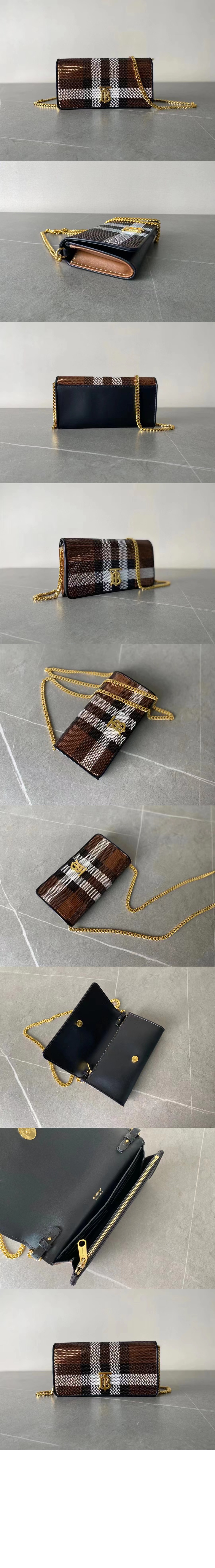 미러급레플리카사이트 | 명품레플리카 전문 쇼핑몰  | A퀄리티 - 니트 체크 레더 스몰 롤라백 80508761 &gt; 버버리