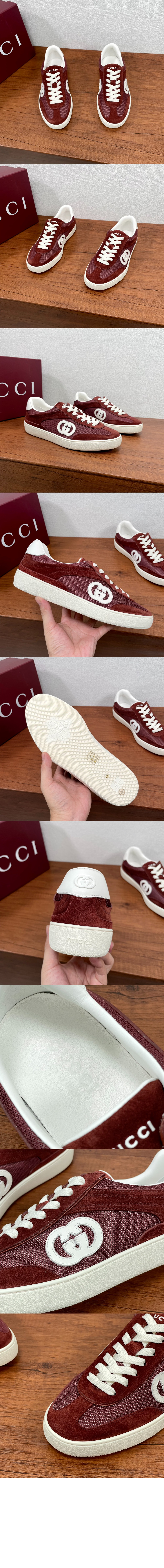 미러급레플리카사이트 | 명품레플리카 전문 쇼핑몰  | A퀄리티 - 인터로킹 G 디테일의 남성 스니커즈 791742 &gt; 구찌