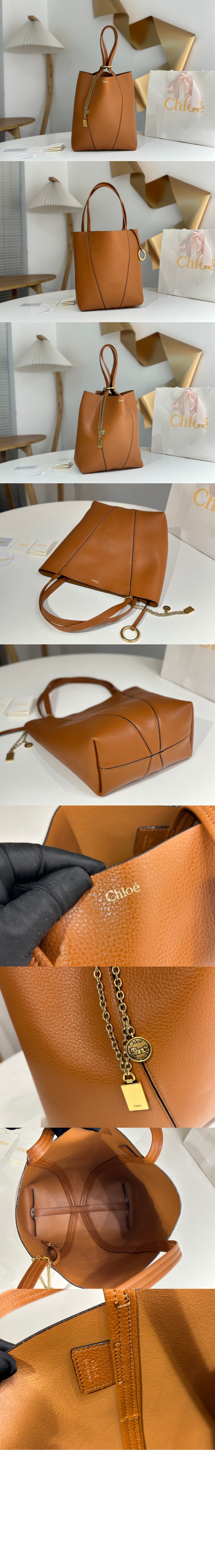 미러급레플리카사이트 | 명품레플리카 전문 쇼핑몰  | A퀄리티 - 그레인드 가죽 Chloé Spin 토트백 SS811 &gt; 끌로에