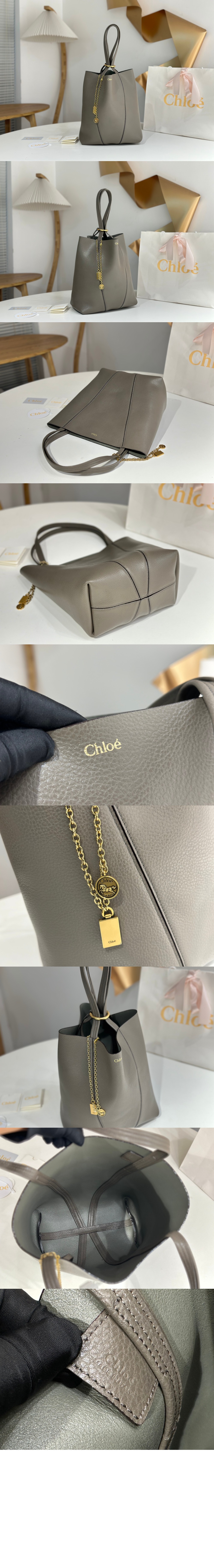 미러급레플리카사이트 | 명품레플리카 전문 쇼핑몰  | A퀄리티 - 그레인드 가죽 Chloé Spin 토트백 SS811 &gt; 끌로에
