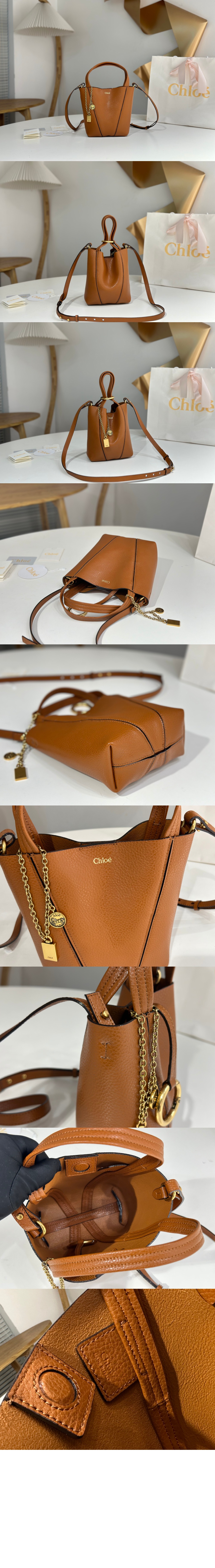 미러급레플리카사이트 | 명품레플리카 전문 쇼핑몰  | A퀄리티 - 그레인드 가죽 스몰 Chloé Spin 토트백 SS812 &gt; 끌로에