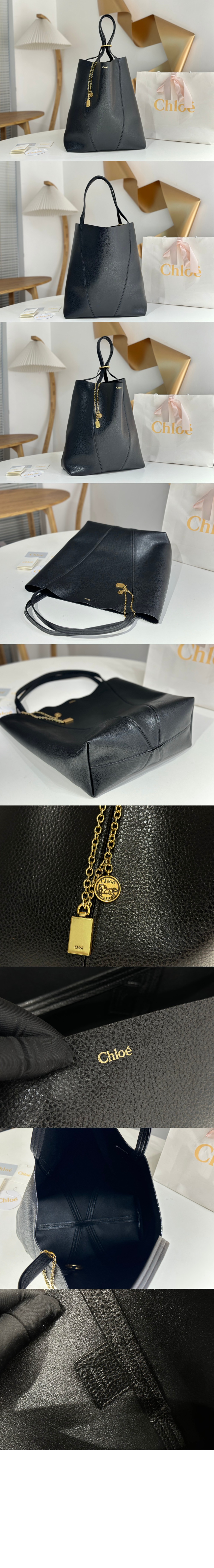 미러급레플리카사이트 | 명품레플리카 전문 쇼핑몰  | A퀄리티 - 그레인드 가죽 라지 Chloé Spin 토트백 SS810 &gt; 끌로에