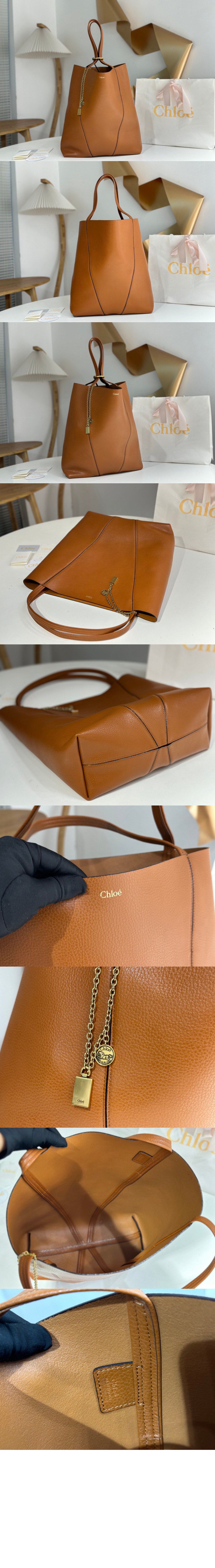 미러급레플리카사이트 | 명품레플리카 전문 쇼핑몰  | A퀄리티 - 그레인드 가죽 라지 Chloé Spin 토트백 SS810 &gt; 끌로에