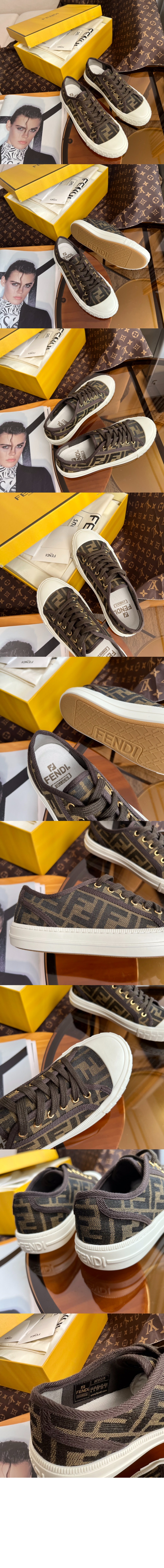 미러급레플리카사이트 | 명품레플리카 전문 쇼핑몰  | A퀄리티 - 브라운 FF 패브릭 로우탑 8E8252 &gt; 펜디