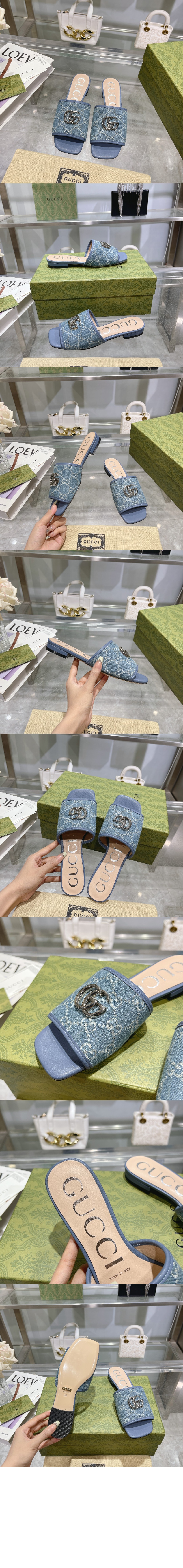 미러급레플리카사이트 | 명품레플리카 전문 쇼핑몰  | A퀄리티 - GG 데님 슬리퍼 647630 &gt; 구찌