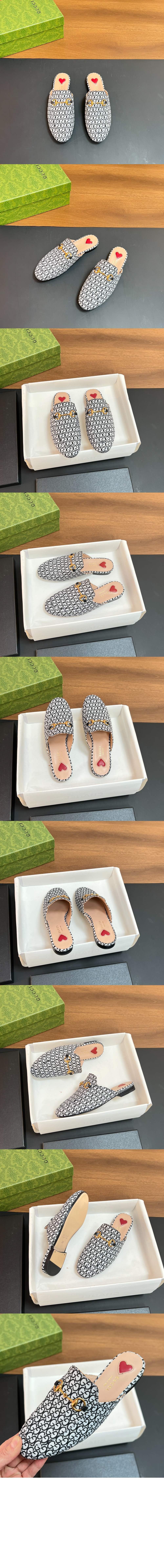 미러급레플리카사이트 | 명품레플리카 전문 쇼핑몰  | A퀄리티 - 프린스타운 슬리퍼 아이보리 및 블랙 캔버스 779241 &gt; 구찌