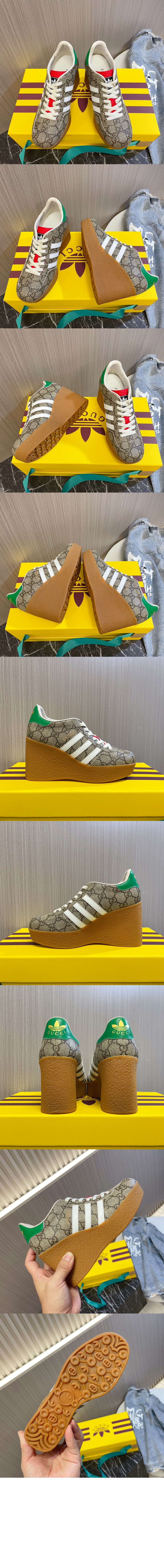 미러급레플리카사이트 | 명품레플리카 전문 쇼핑몰  | A퀄리티 - 구찌 x 아디다스 웨지 가젤 스니커즈 725655 &gt; 구찌