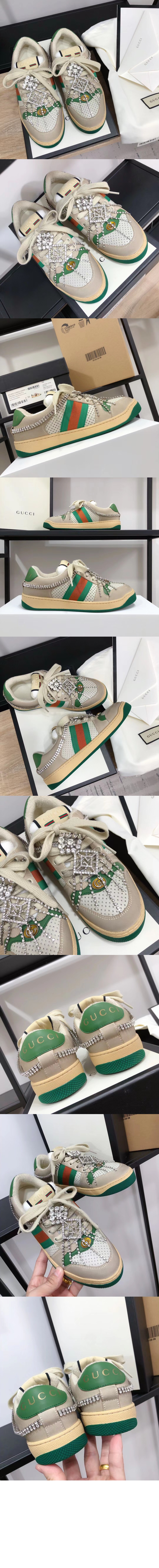 미러급레플리카사이트 | 명품레플리카 전문 쇼핑몰  | A퀄리티 - 크리스탈 러너 여성 스니커즈 스크리너 570903 &gt; 구찌