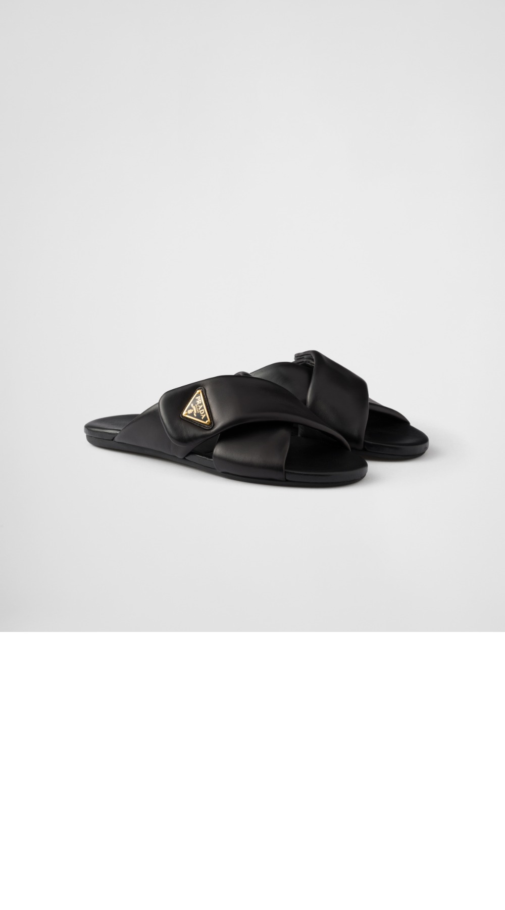 미러급레플리카사이트 | 명품레플리카 전문 쇼핑몰  | A퀄리티 - 패딩 나파 가죽 슬라이더 샌들 1XX713 &gt; 프라다