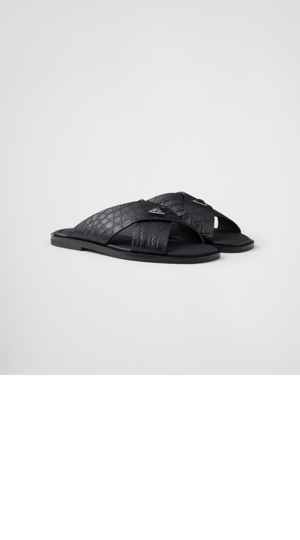 미러급레플리카사이트 | 명품레플리카 전문 쇼핑몰  | A퀄리티 - 악어 가죽 크로스 샌들 2X3081 &gt; 프라다