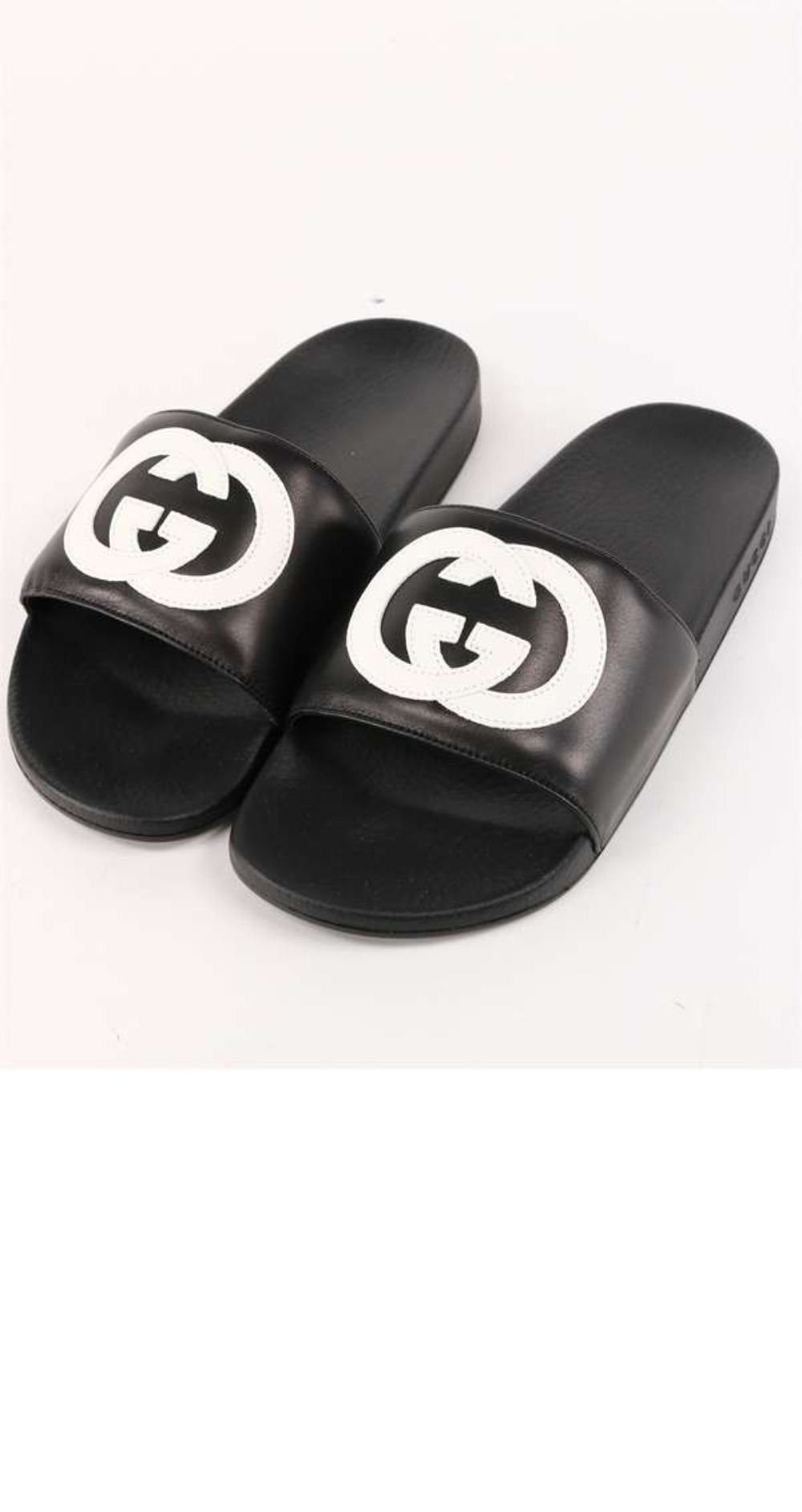 미러급레플리카사이트 | 명품레플리카 전문 쇼핑몰  | A퀄리티 - 인터로킹 G 밴드 레더 슬라이드 644756 &gt; 구찌