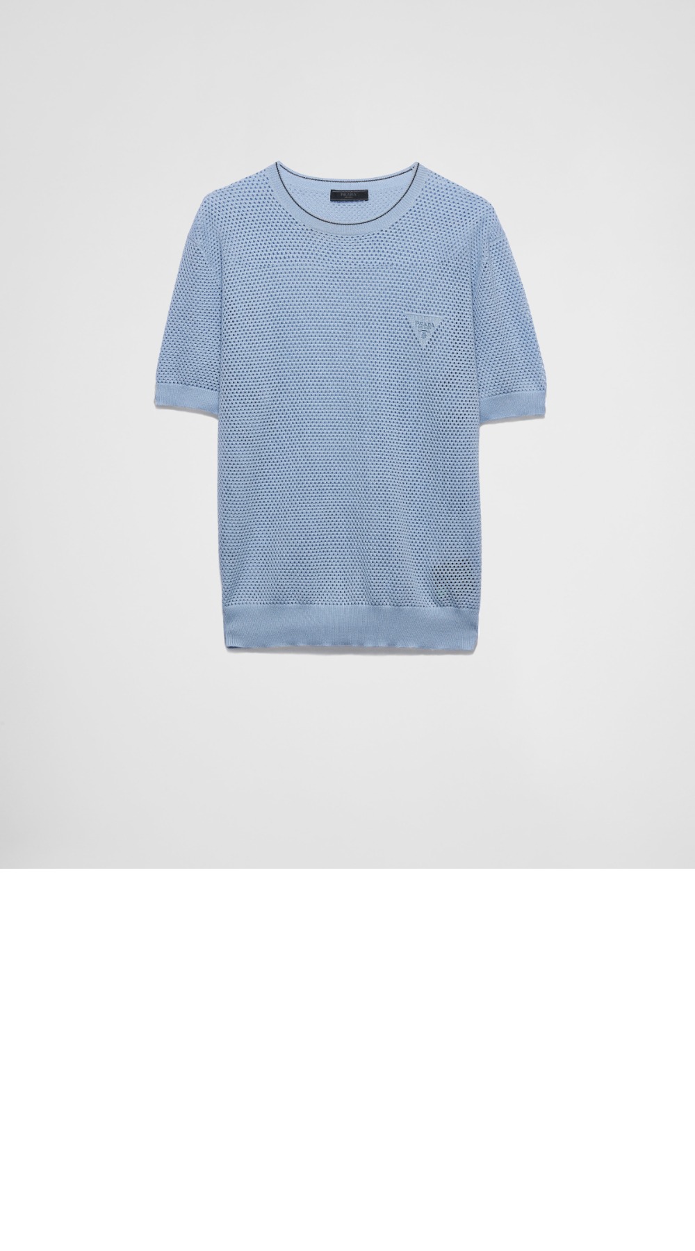 미러급레플리카사이트 | 명품레플리카 전문 쇼핑몰  | A퀄리티 - 쇼트 슬리브 실크 및 코튼 스웨터 &gt; 프라다