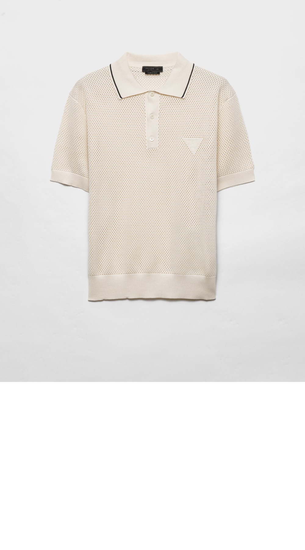 미러급레플리카사이트 | 명품레플리카 전문 쇼핑몰  | A퀄리티 - 실크 앤 코튼 폴로 셔츠 &gt; 프라다