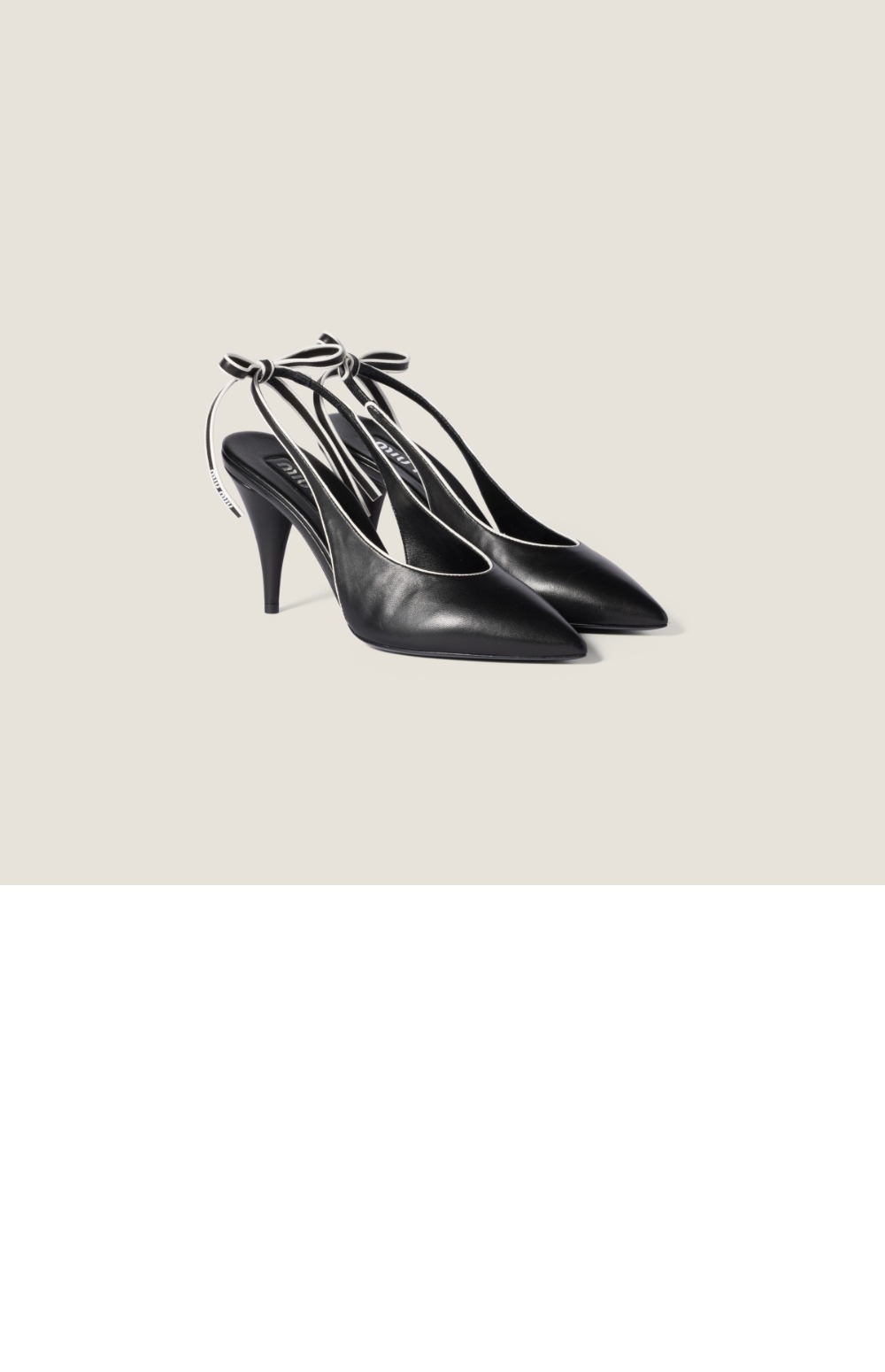 미러급레플리카사이트 | 명품레플리카 전문 쇼핑몰  | A퀄리티 - 나파 레더 슬링백 펌프스 5I430E &gt; 미우미우