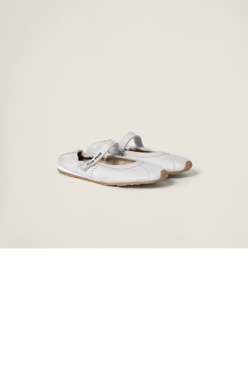 미러급레플리카사이트 | 명품레플리카 전문 쇼핑몰  | A퀄리티 - 블리치드 나파 가죽 발레리나 5F370E &gt; 미우미우