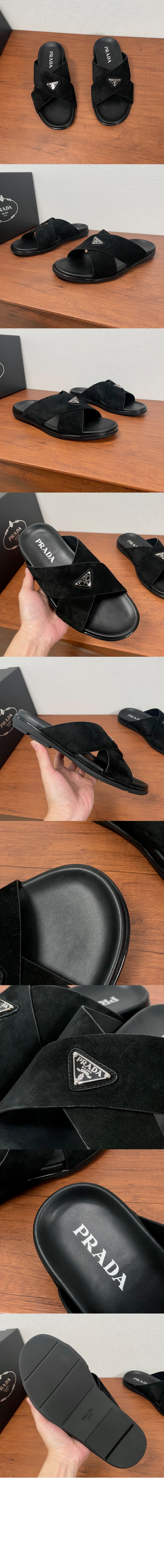 미러급레플리카사이트 | 명품레플리카 전문 쇼핑몰  | A퀄리티 - 스웨이드 크리스크로스 슬라이드 2X3146 &gt; 프라다