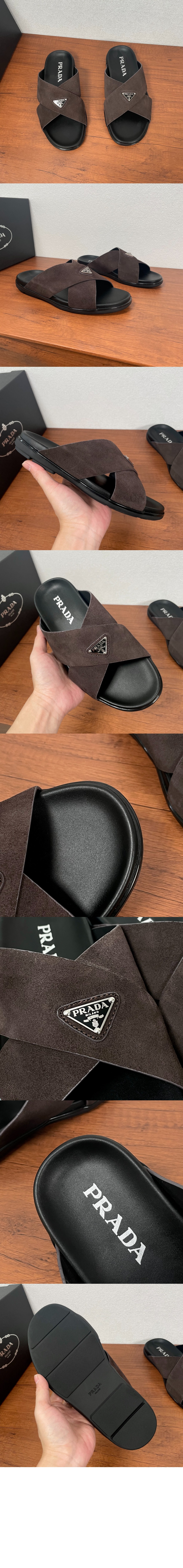 미러급레플리카사이트 | 명품레플리카 전문 쇼핑몰  | A퀄리티 - 스웨이드 크리스크로스 슬라이드 2X3146 &gt; 프라다