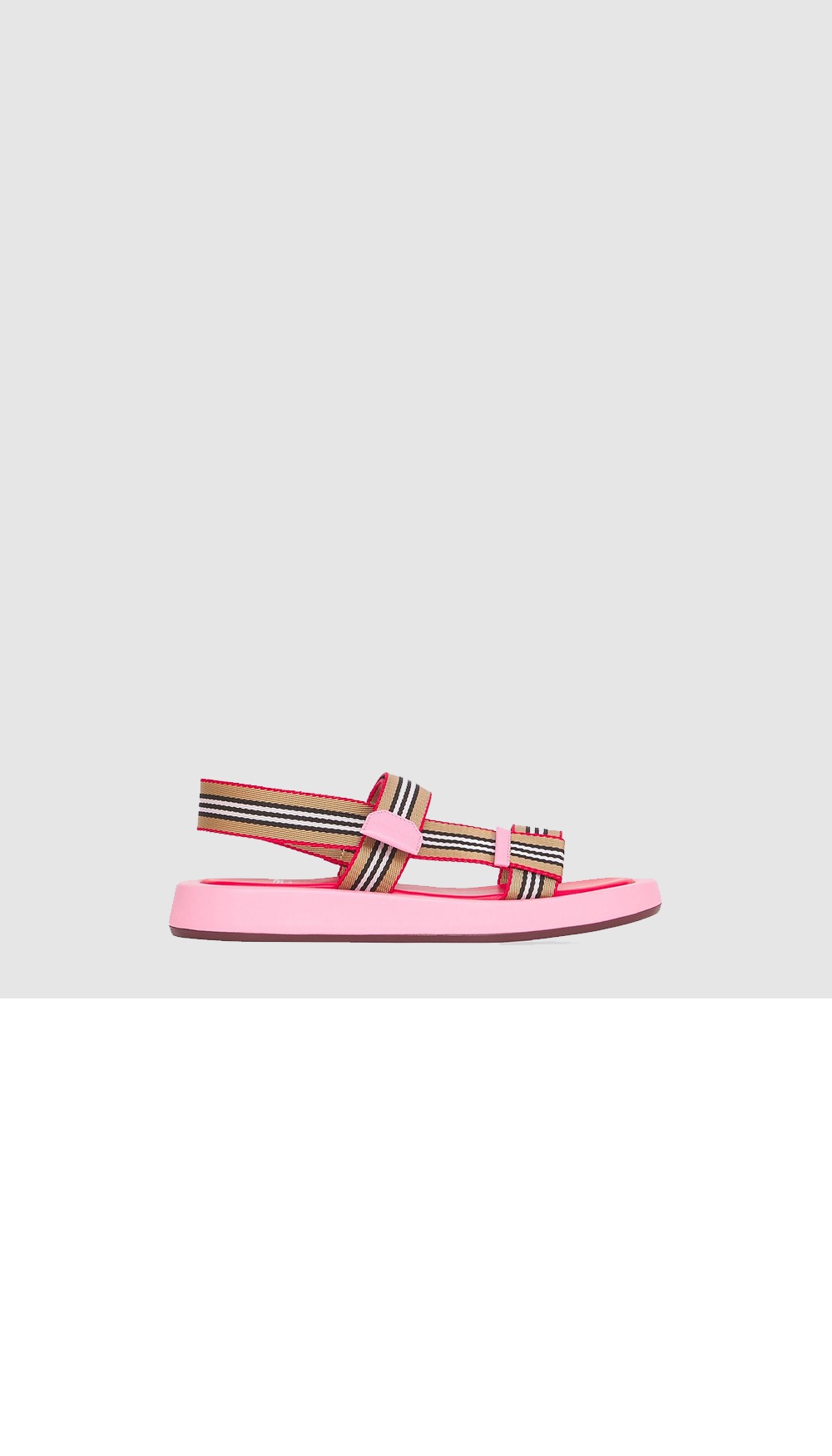 미러급레플리카사이트 | 명품레플리카 전문 쇼핑몰  | A퀄리티 - 핑크 아이콘 스트라이프 샌들 8042675 &gt; 버버리