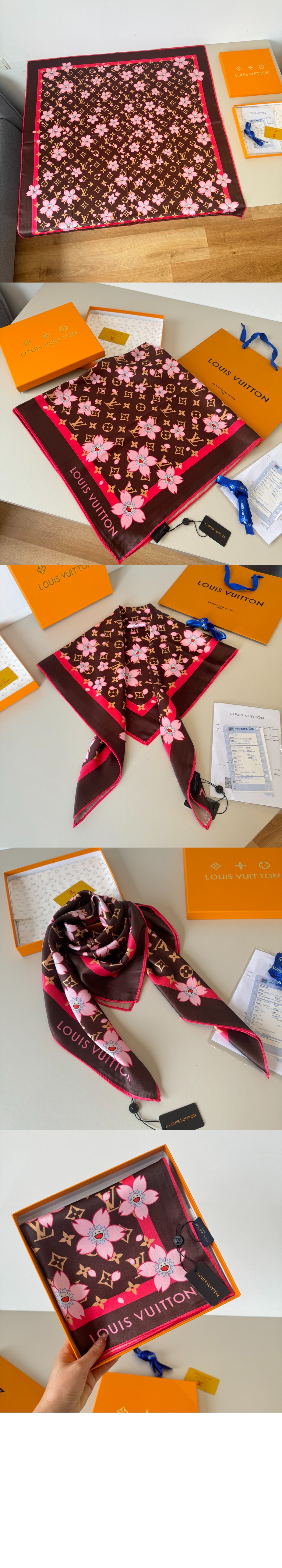 미러급레플리카사이트 | 명품레플리카 전문 쇼핑몰  | A퀄리티 - LV x TM 모노그램 체리 블라썸 스퀘어 90 M96102 &gt; 루이비통