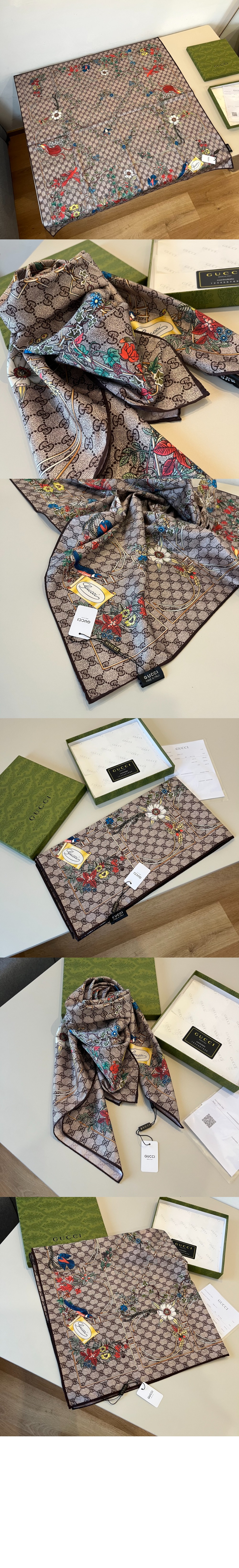 미러급레플리카사이트 | 명품레플리카 전문 쇼핑몰  | A퀄리티 - 프린트 실크 트윌 까레 777066 &gt; 구찌