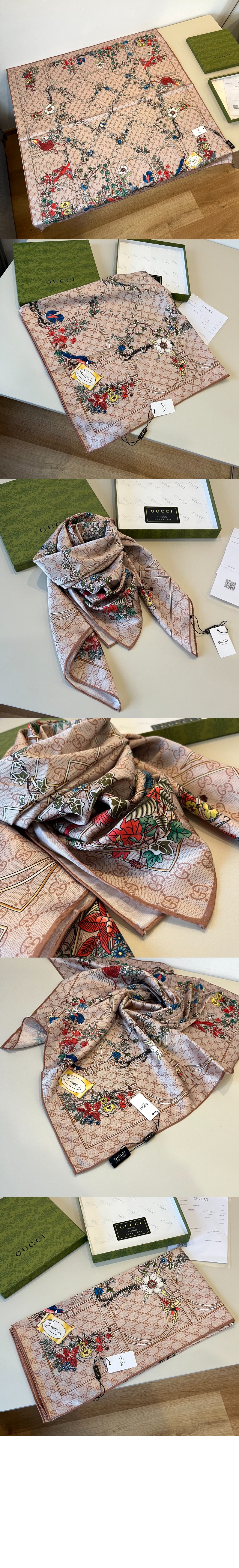 미러급레플리카사이트 | 명품레플리카 전문 쇼핑몰  | A퀄리티 - 프린트 실크 트윌 까레 777066 &gt; 구찌