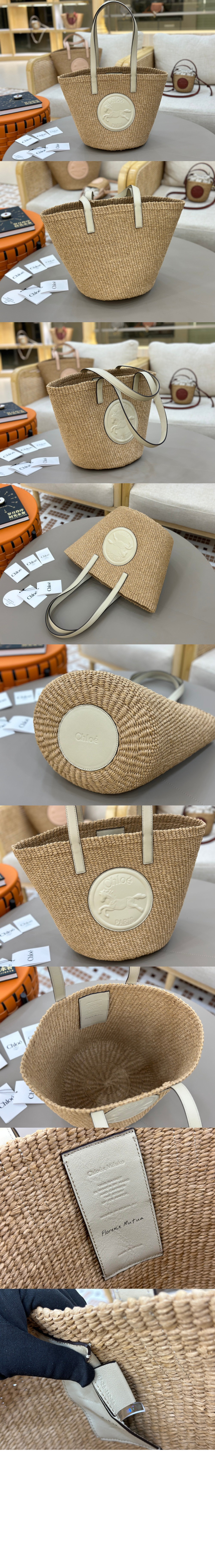 미러급레플리카사이트 | 명품레플리카 전문 쇼핑몰  | A퀄리티 - 천연 섬유 소재의 라지 Horse Medal 바스켓 SS591 &gt; 끌로에