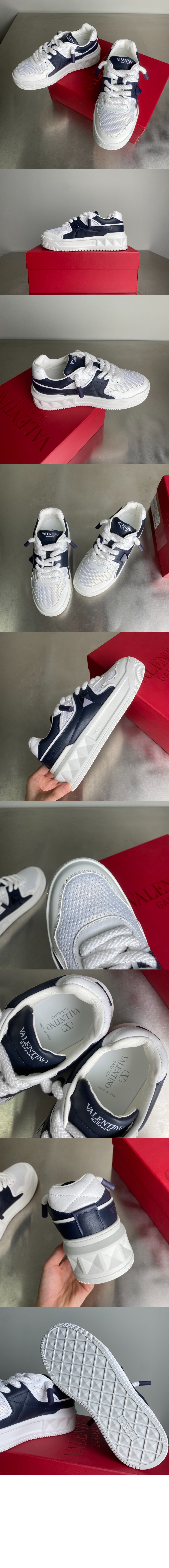 미러급레플리카사이트 | 명품레플리카 전문 쇼핑몰  | A퀄리티 - 퍼포레이티드 나파 가죽 로우탑 원 스터드 XL 스니커즈 &gt; 발렌티노