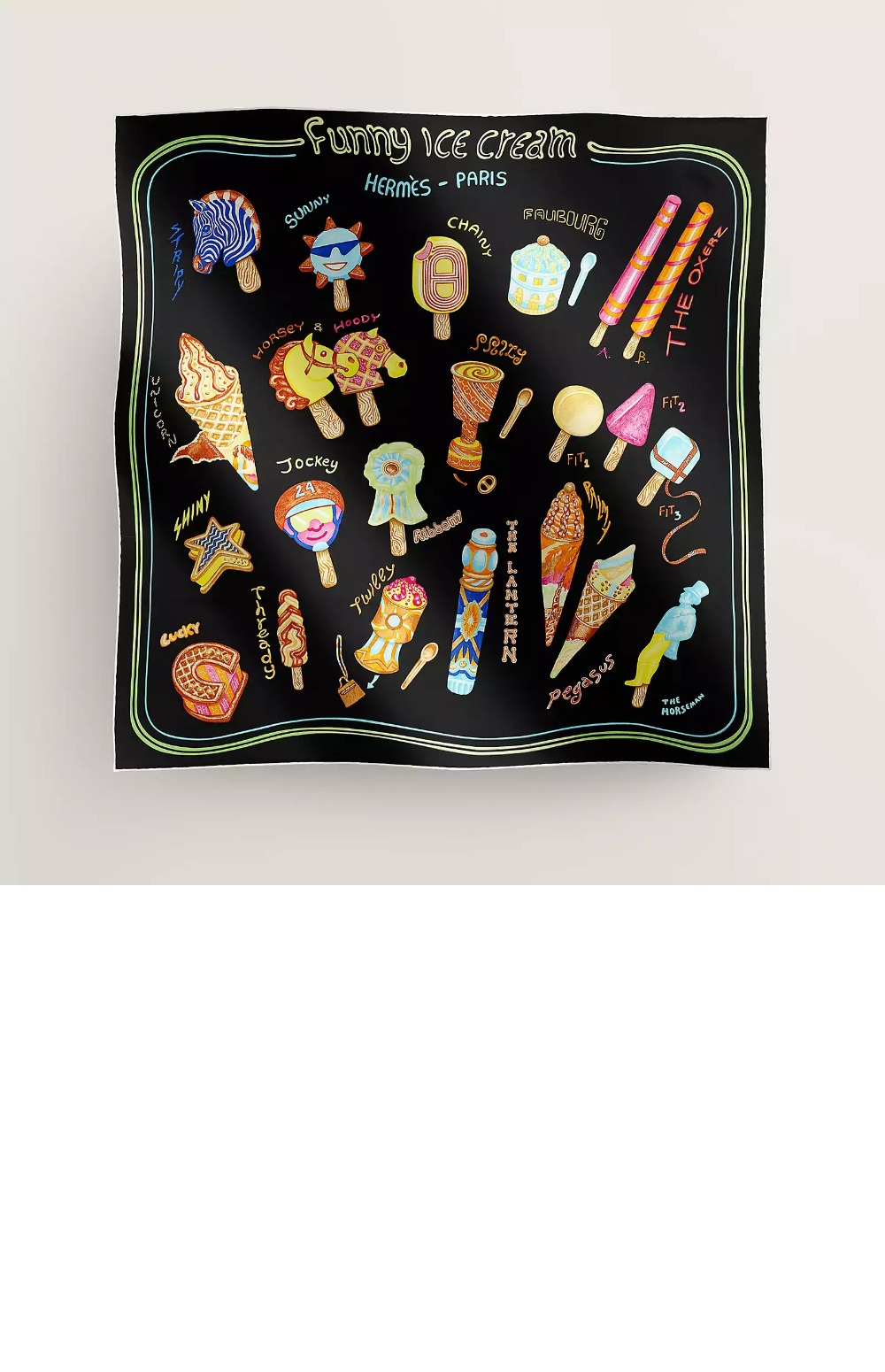 미러급레플리카사이트 | 명품레플리카 전문 쇼핑몰  | A퀄리티 - Funny Ice Cream 스카프 90 &gt; 에르메스