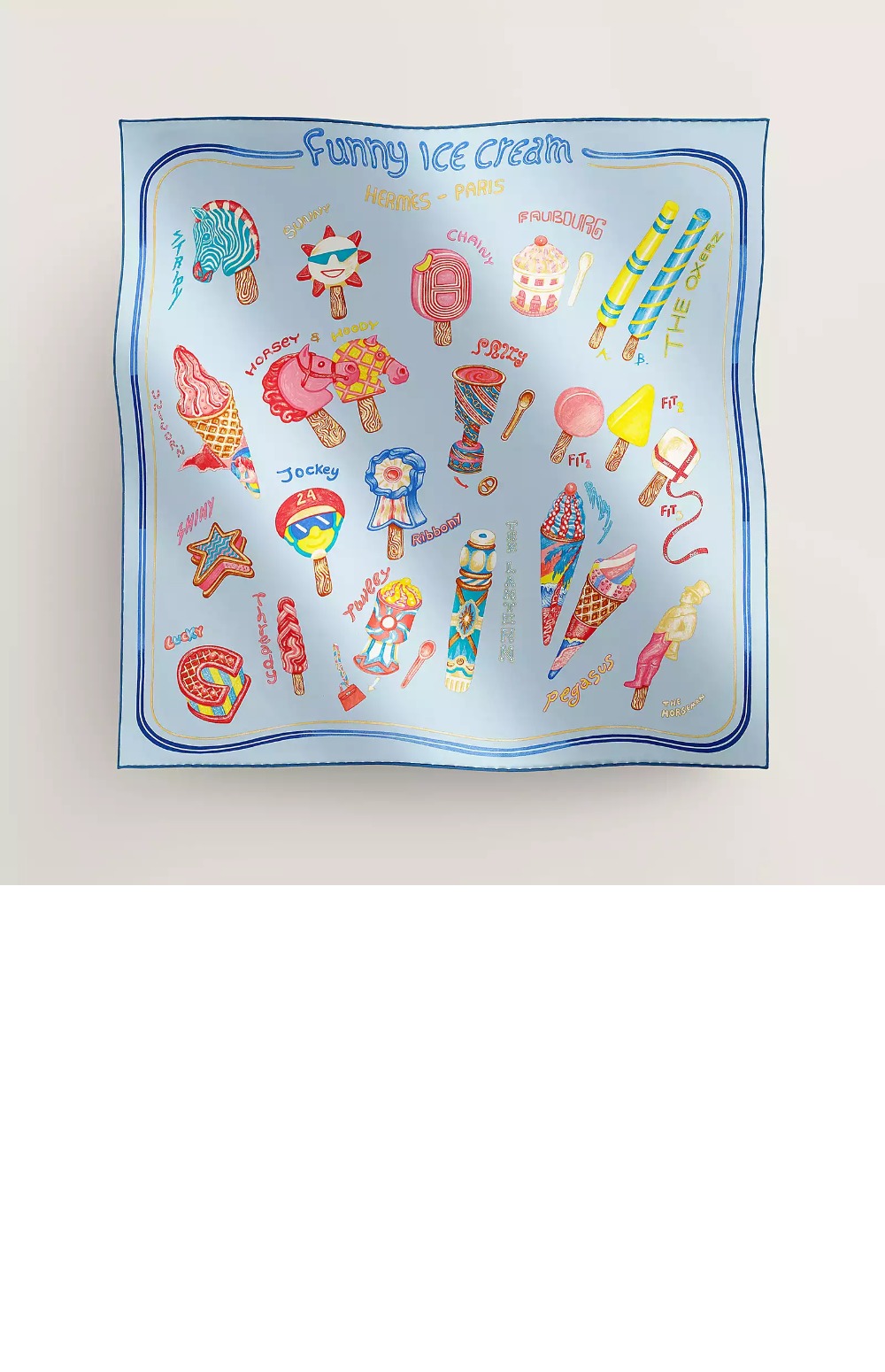 미러급레플리카사이트 | 명품레플리카 전문 쇼핑몰  | A퀄리티 - Funny Ice Cream 스카프 90 &gt; 에르메스