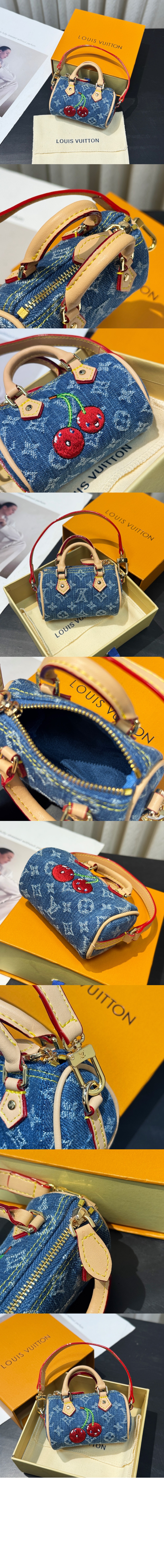 미러급레플리카사이트 | 명품레플리카 전문 쇼핑몰  | A퀄리티 - LV x TM 마이크로 스피디 데님 세리즈 백 참 M02535 &gt; 루이비통