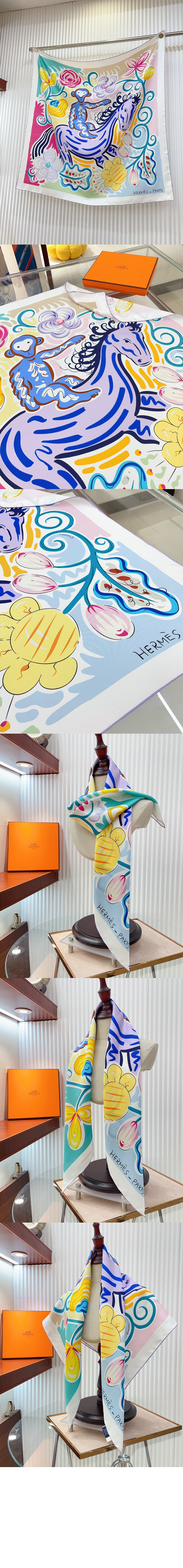 미러급레플리카사이트 | 명품레플리카 전문 쇼핑몰  | A퀄리티 - Le Cheval de Kazumi 스카프 90 &gt; 에르메스