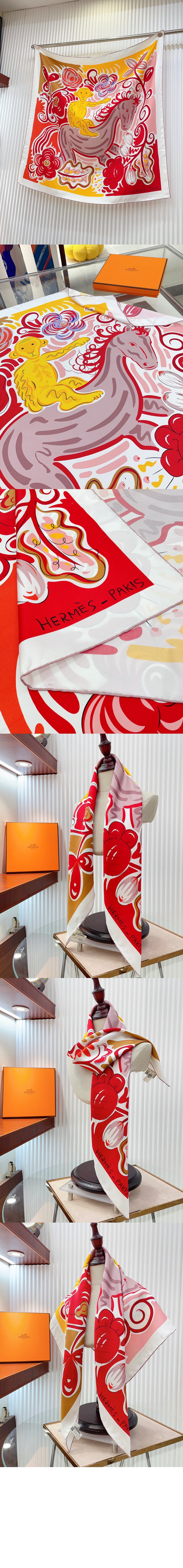 미러급레플리카사이트 | 명품레플리카 전문 쇼핑몰  | A퀄리티 - Le Cheval de Kazumi 스카프 90 &gt; 에르메스