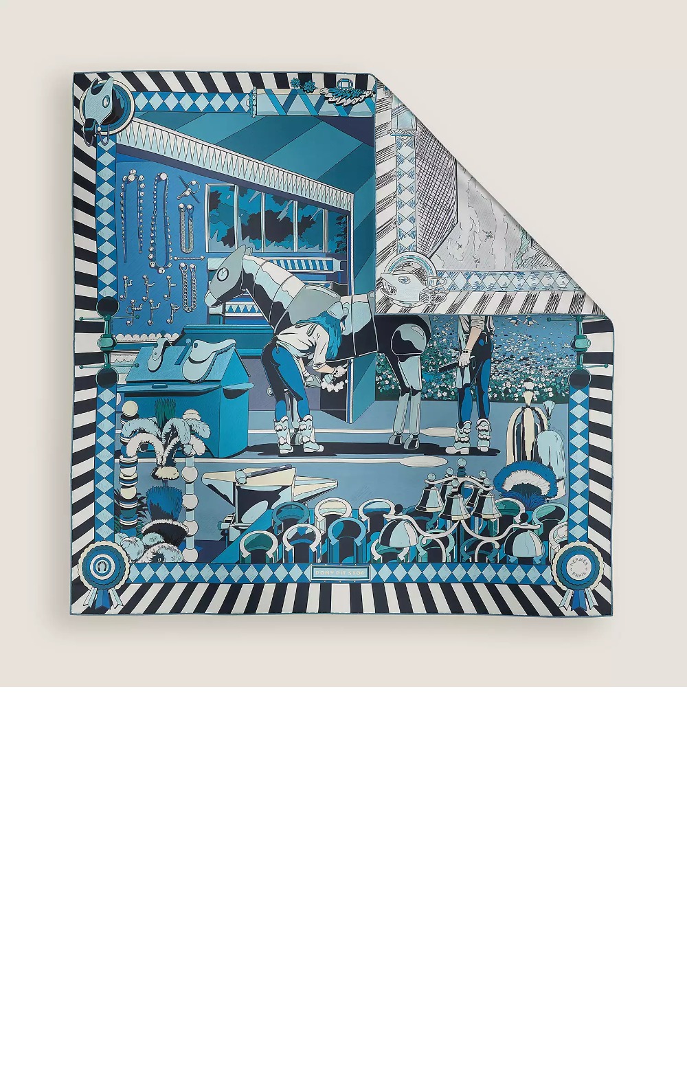 미러급레플리카사이트 | 명품레플리카 전문 쇼핑몰  | A퀄리티 - Pony Pit Stop 더블 페이스 스카프 90 &gt; 에르메스