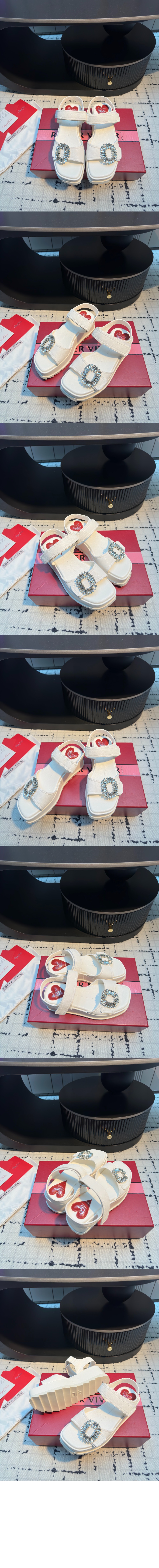 미러급레플리카사이트 | 명품레플리카 전문 쇼핑몰  | A퀄리티 - 슬라이디 비브 가죽 웨지 샌들 7754 &gt; 로저비비에