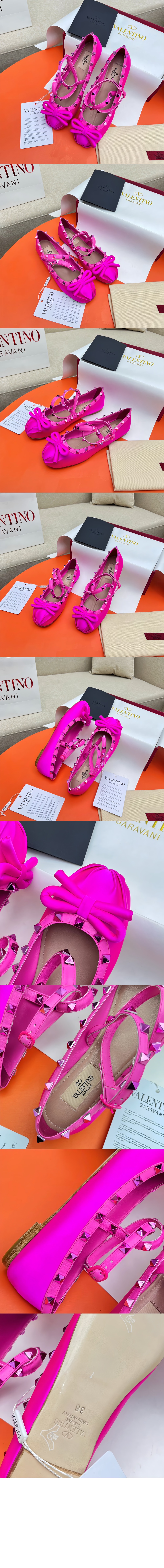 미러급레플리카사이트 | 명품레플리카 전문 쇼핑몰  | A퀄리티 - 톤온톤 스터드 장식 락스터드 새틴 발레리나 &gt; 발렌티노