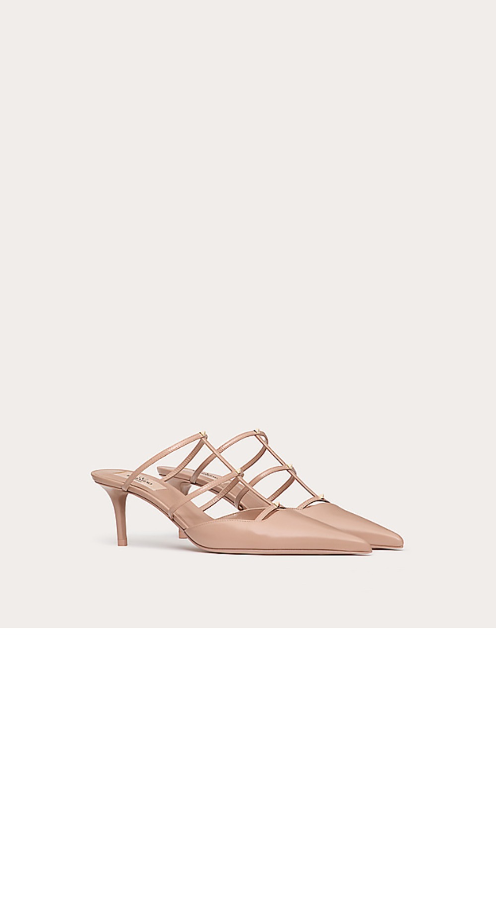 미러급레플리카사이트 | 명품레플리카 전문 쇼핑몰  | A퀄리티 - 락스터드 위스피 카프스킨 뮬 > 발렌티노