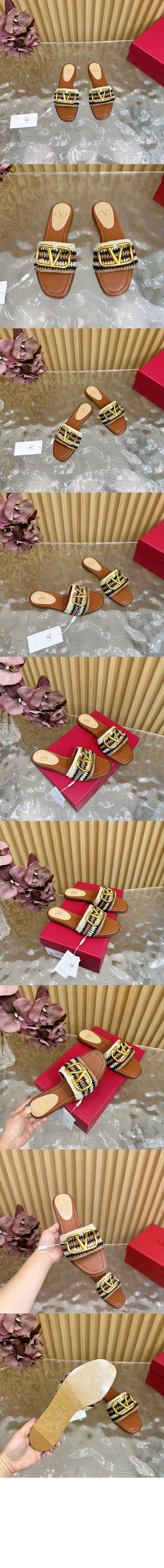 미러급레플리카사이트 | 명품레플리카 전문 쇼핑몰  | A퀄리티 - 브이로고 시그니처 크로셰 자수 슬라이드 샌들 &gt; 발렌티노