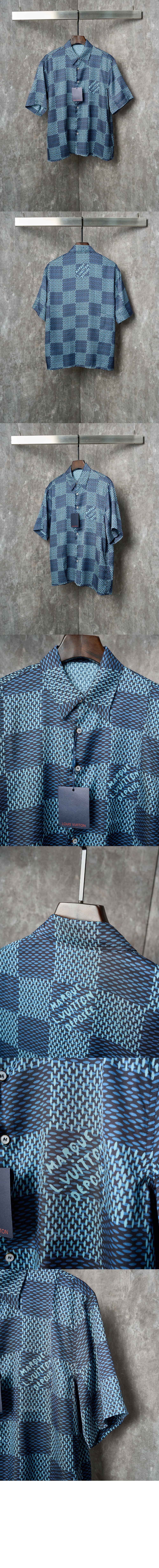 미러급레플리카사이트 | 명품레플리카 전문 쇼핑몰  | A퀄리티 - 다미에 반팔 실크 셔츠 &gt; 루이비통