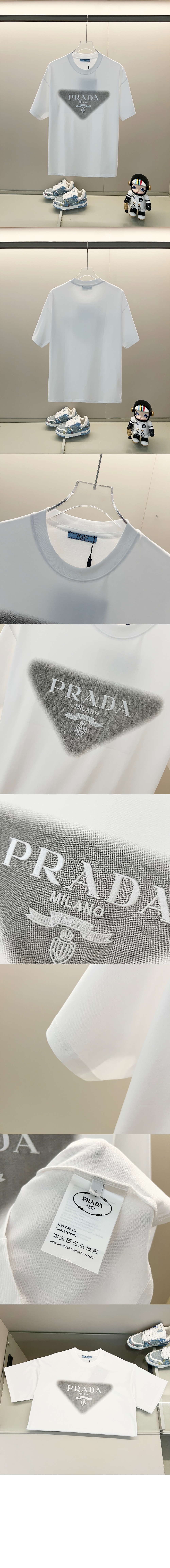 미러급레플리카사이트 | 명품레플리카 전문 쇼핑몰  | A퀄리티 - 로고 프린트 반팔 &gt; 프라다