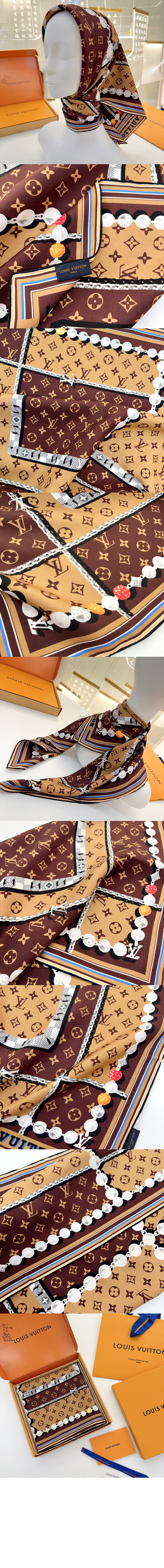 미러급레플리카사이트 | 명품레플리카 전문 쇼핑몰  | A퀄리티 - 댄디 모노그램 (Dandy Monogram) 실크 스퀘어 M94848 &gt; 루이비통