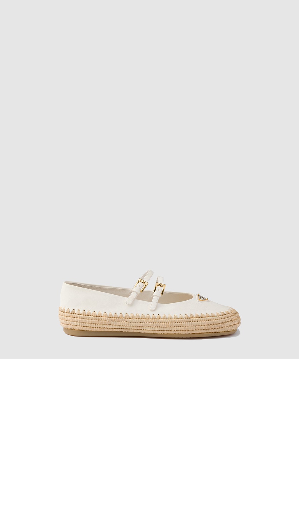 미러급레플리카사이트 | 명품레플리카 전문 쇼핑몰  | A퀄리티 - 나파 가죽과 라피아 발레리나 1F869N &gt; 프라다