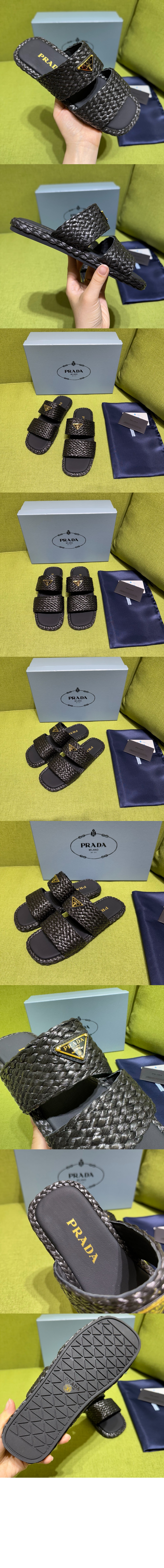 미러급레플리카사이트 | 명품레플리카 전문 쇼핑몰  | A퀄리티 - 라피아 슬라이드 1XX749 &gt; 프라다