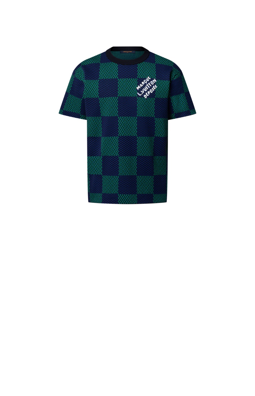 미러급레플리카사이트 | 명품레플리카 전문 쇼핑몰  | A퀄리티 - 자카드 다미에 쇼트 슬리브드 코튼 크루넥 &gt; 루이비통