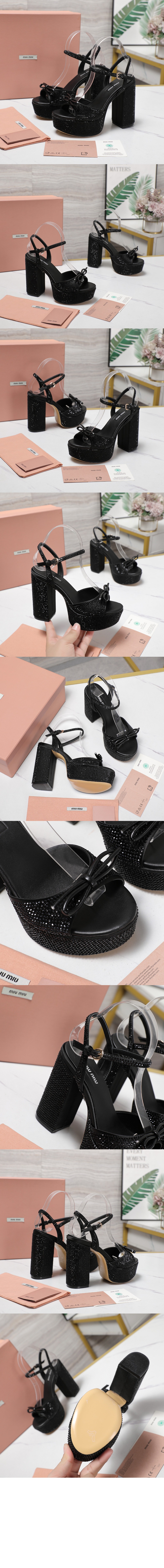 미러급레플리카사이트 | 명품레플리카 전문 쇼핑몰  | A퀄리티 - 크리스털 장식 플랫폼 샌들 5XP908 &gt; 미우미우