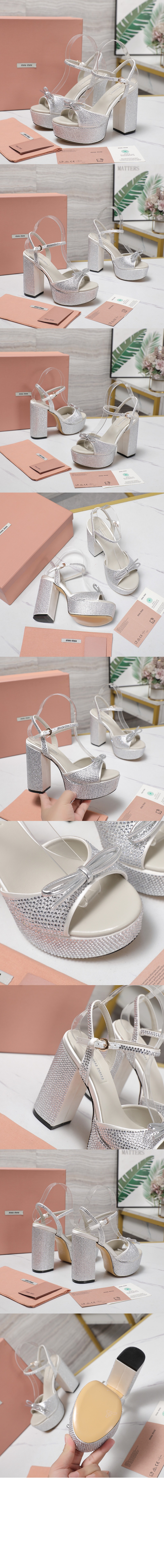 미러급레플리카사이트 | 명품레플리카 전문 쇼핑몰  | A퀄리티 - 크리스털 장식 플랫폼 샌들 5XP908 &gt; 미우미우