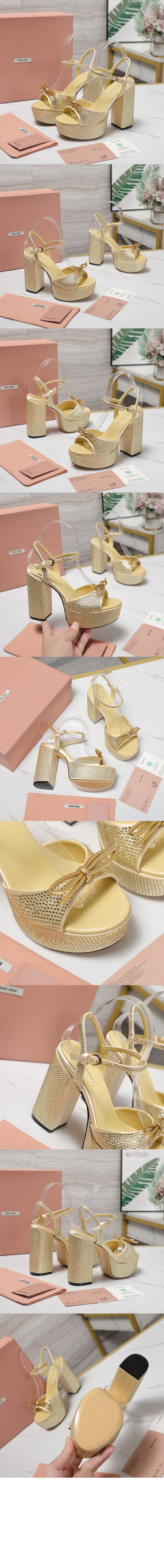 미러급레플리카사이트 | 명품레플리카 전문 쇼핑몰  | A퀄리티 - 크리스털 장식 플랫폼 샌들 5XP908 &gt; 미우미우