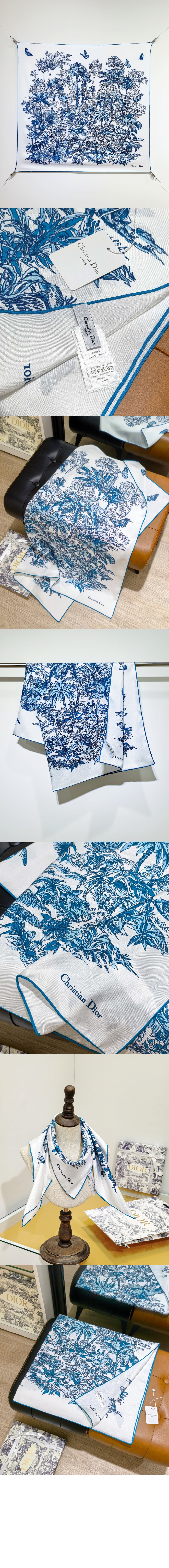미러급레플리카사이트 | 명품레플리카 전문 쇼핑몰  | A퀄리티 - Dioriviera Toile de Jouy Palms 90 스퀘어 스카프 54JOP &gt; 디올