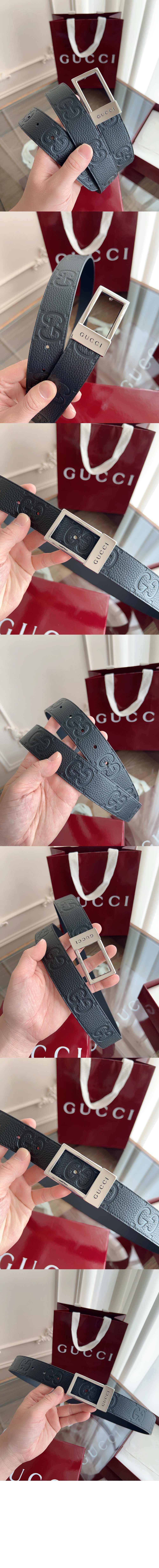 미러급레플리카사이트 | 명품레플리카 전문 쇼핑몰  | A퀄리티 - 렉탱글 버클 포함 리버시블 벨트 ‎820724 &gt; 구찌