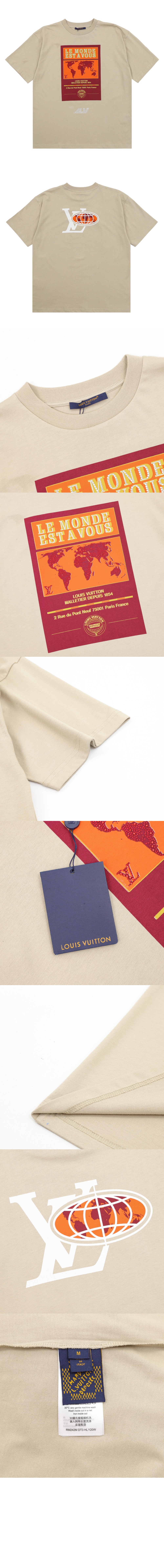 미러급레플리카사이트 | 명품레플리카 전문 쇼핑몰  | A퀄리티 - 엠벨리시드 그래픽 코튼 티셔츠 &gt; 루이비통